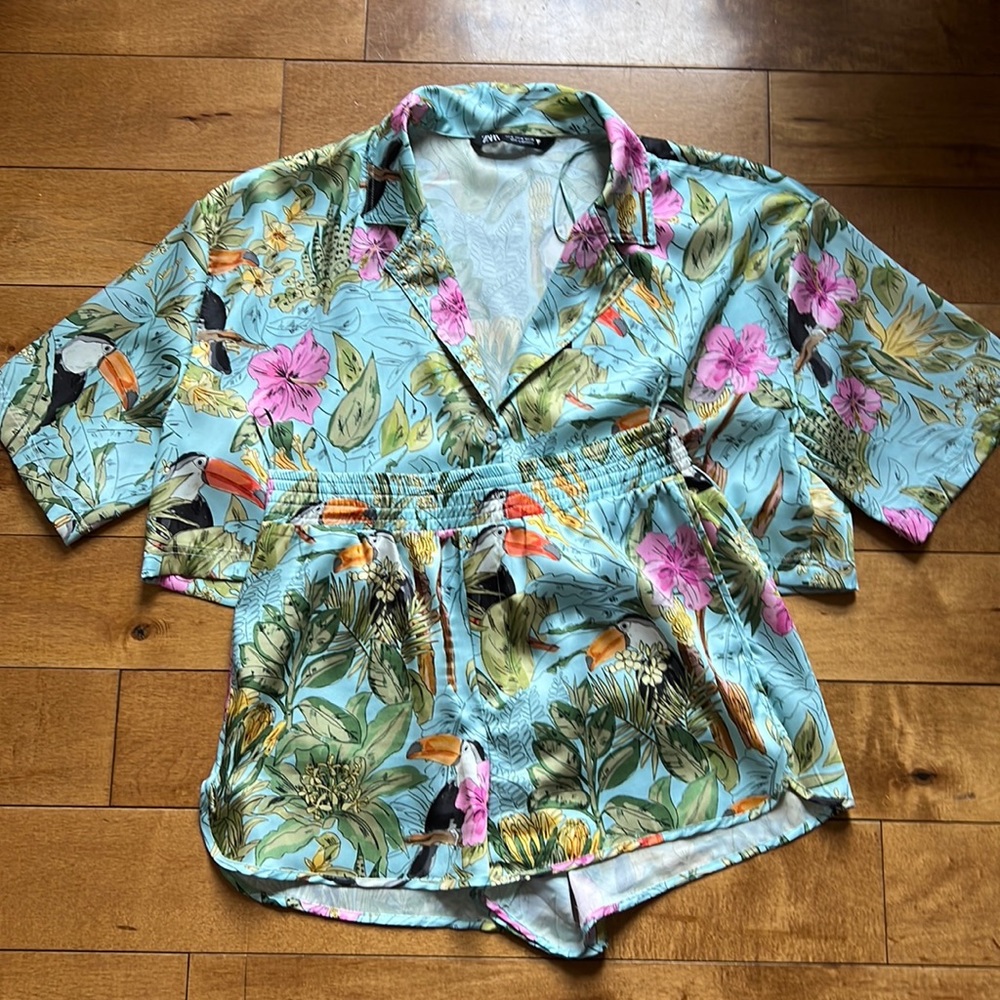 Zara Toucan print set